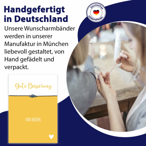 Apatit Armband mit Karte "Gute Besserung" – Bild 7