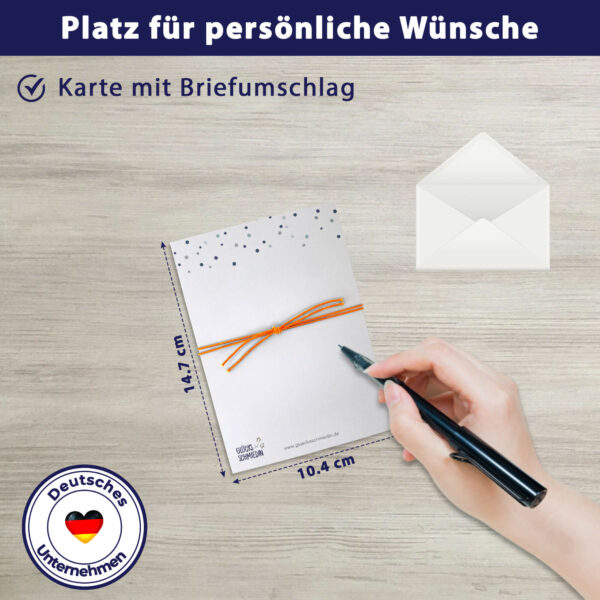 Geschenk für Reisende Glücksarmband Kompass neon mit Grußkarte – Bild 5