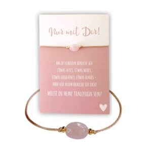 Rosenquarz Edelsteinarmband